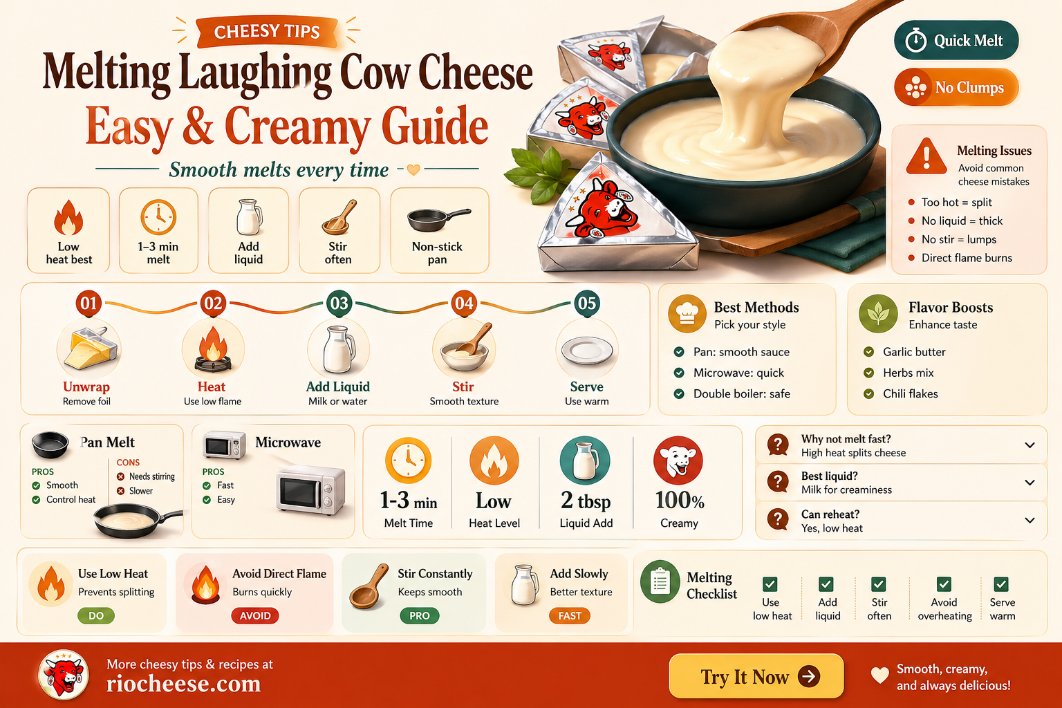 how to melt laughing cow cheese