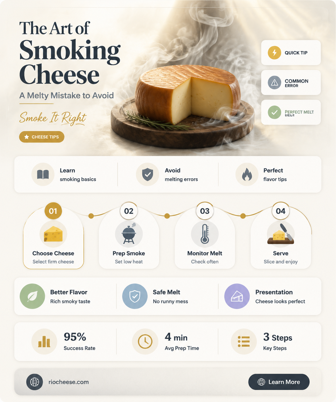 how to smoke cheese without melting it