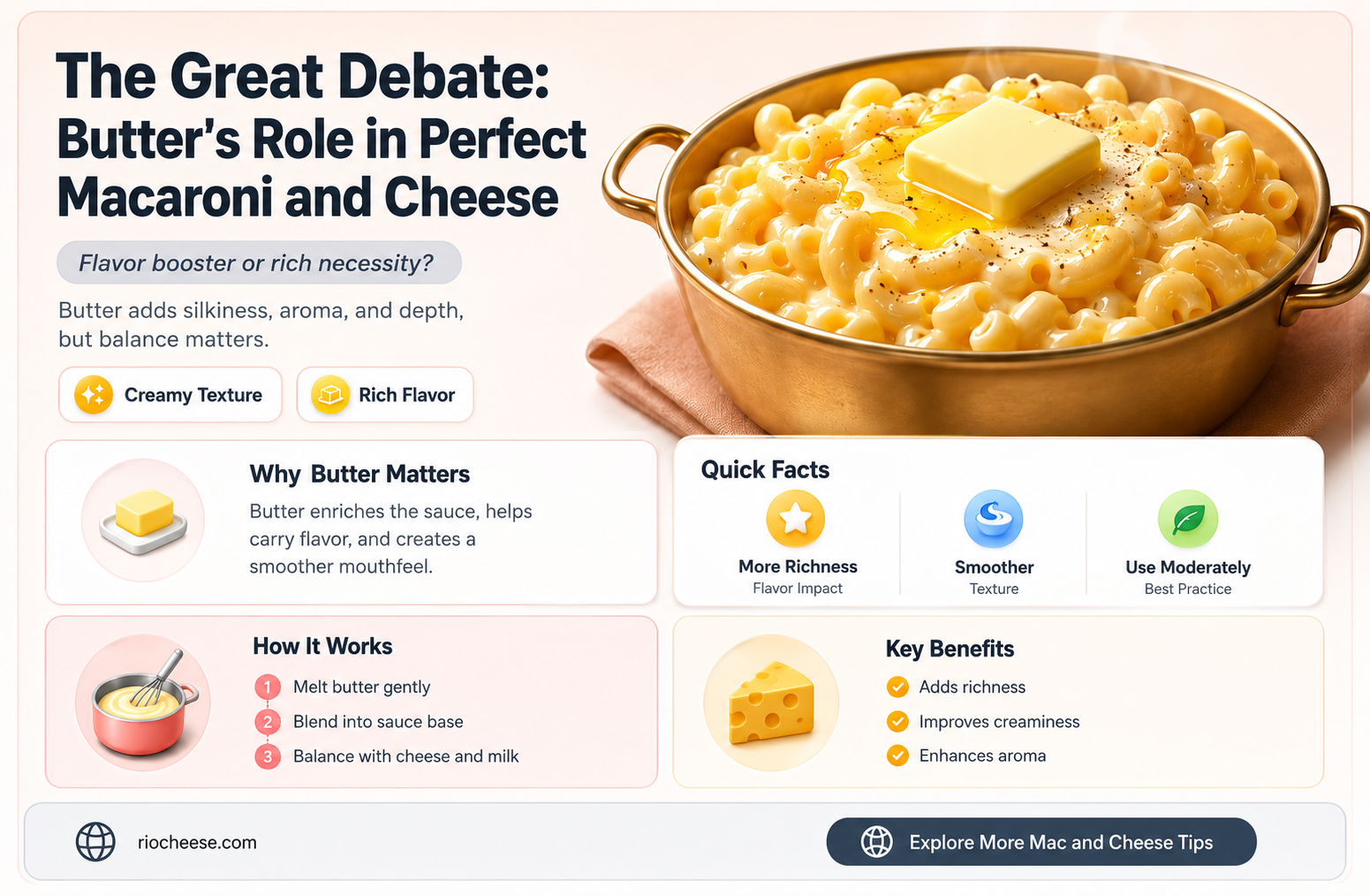 do you put butter in macaroni and cheese