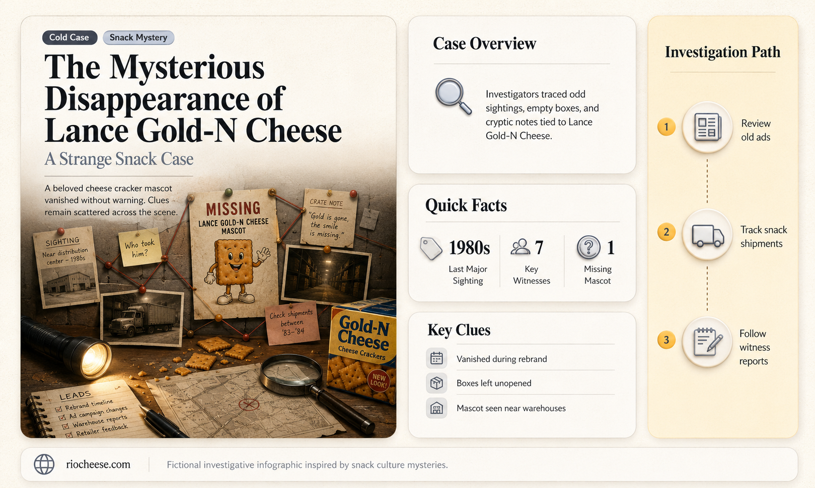 what happened to lance gold-n cheese