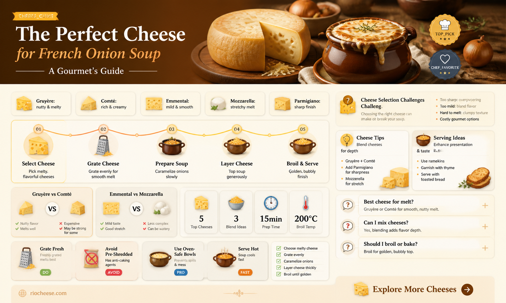 what kind of cheese for french onion soup