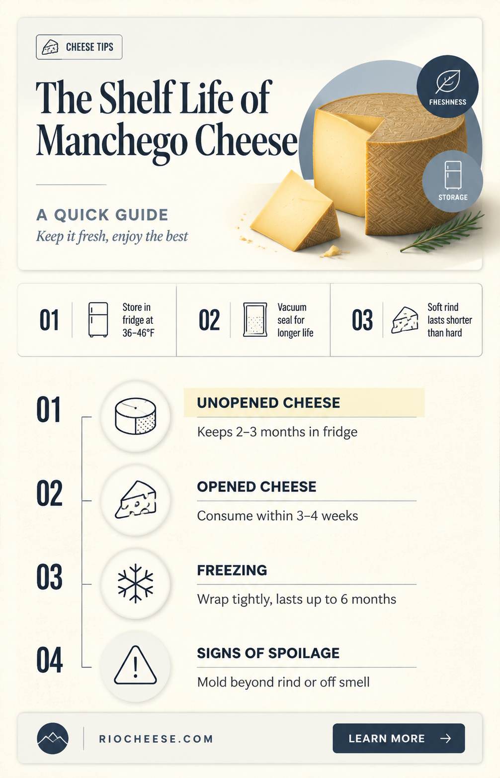 how long does manchego cheese last