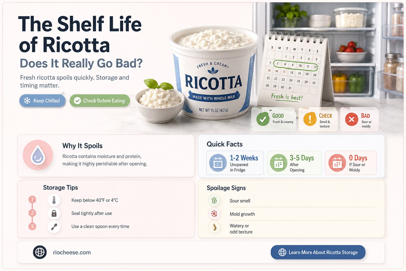 does ricotta cheese go bad