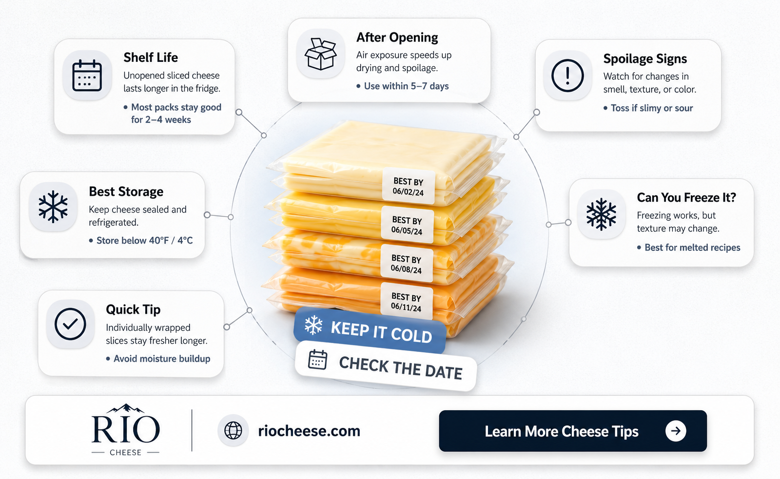 does sliced cheese go bad