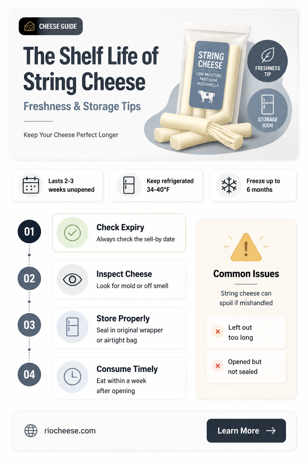 how long does string cheese last in fridge