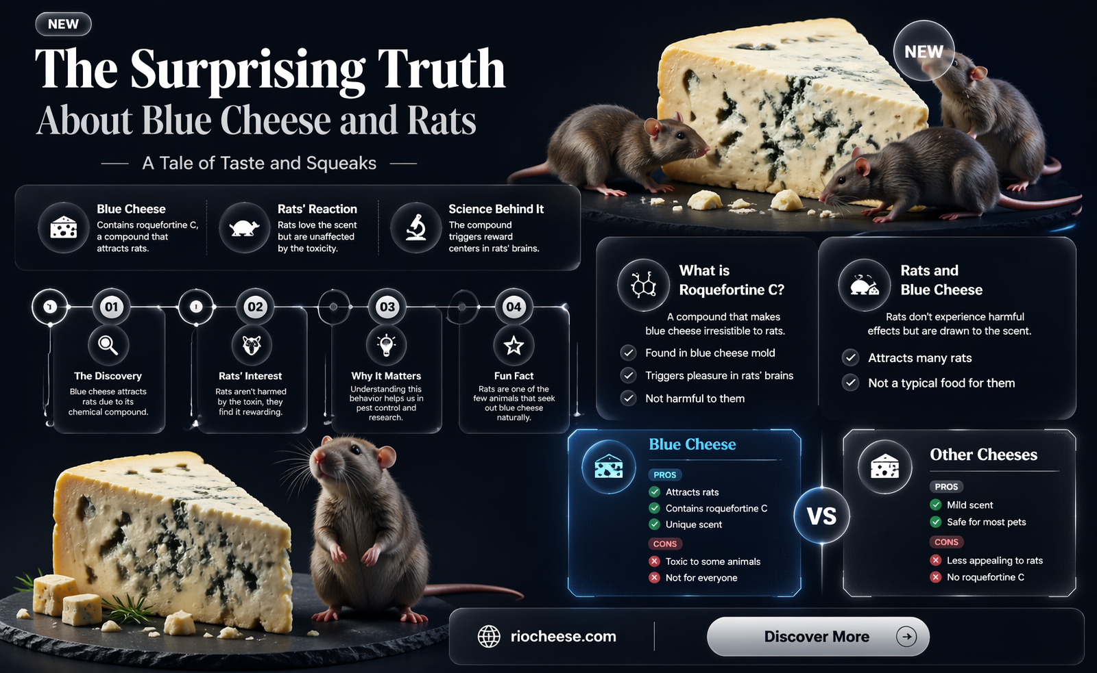 does blue cheese kill rats