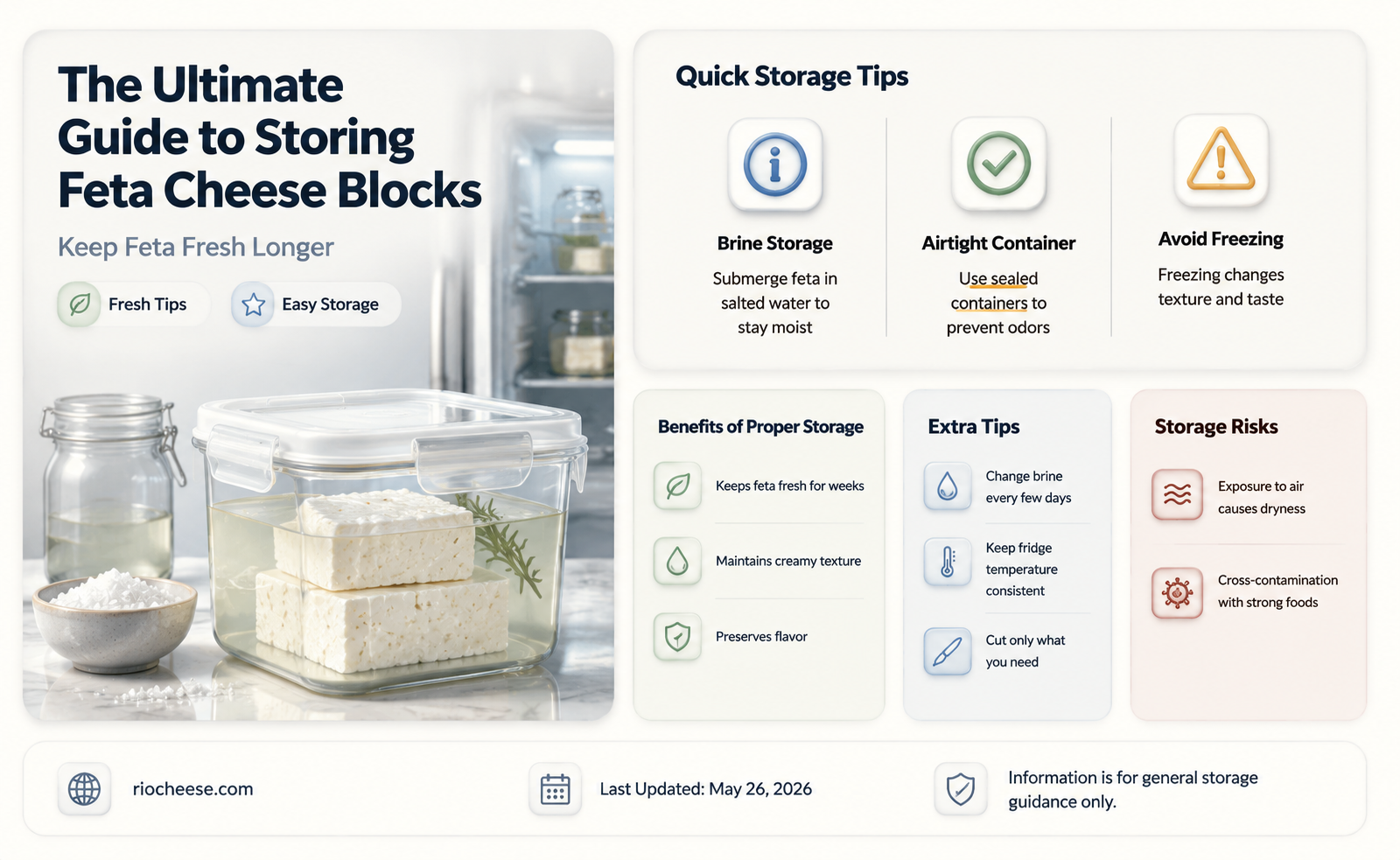 how to store feta cheese block