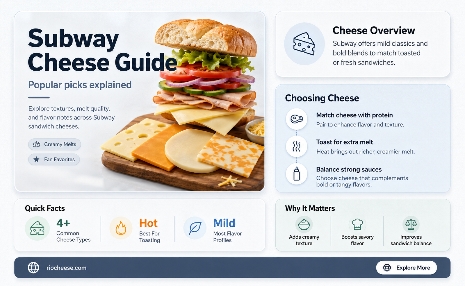 what kind of cheese does subway have