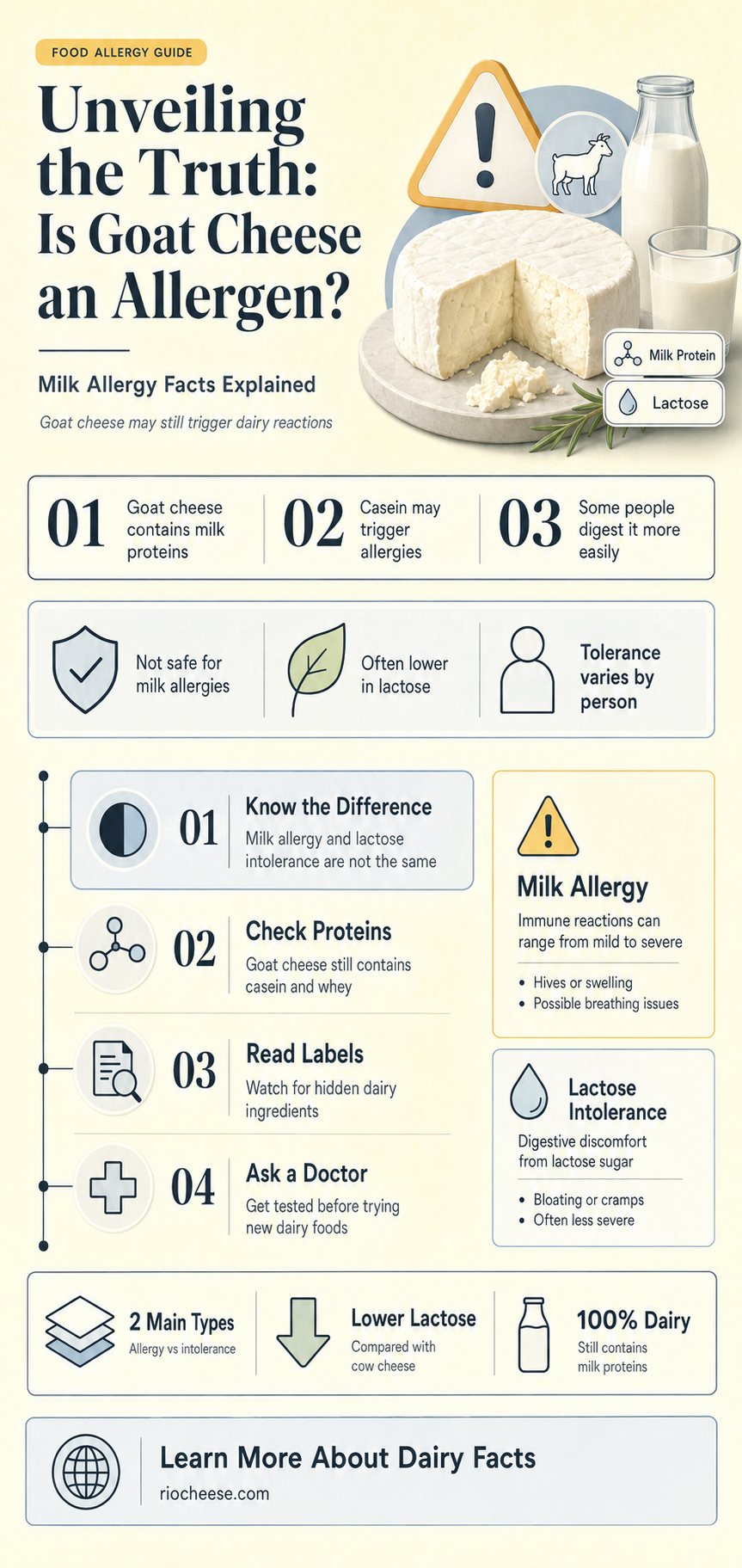 is goat cheese an allergen