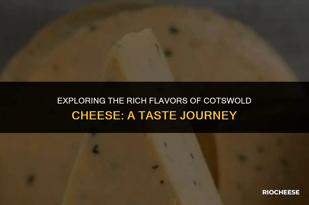 what does cotswold cheese taste like