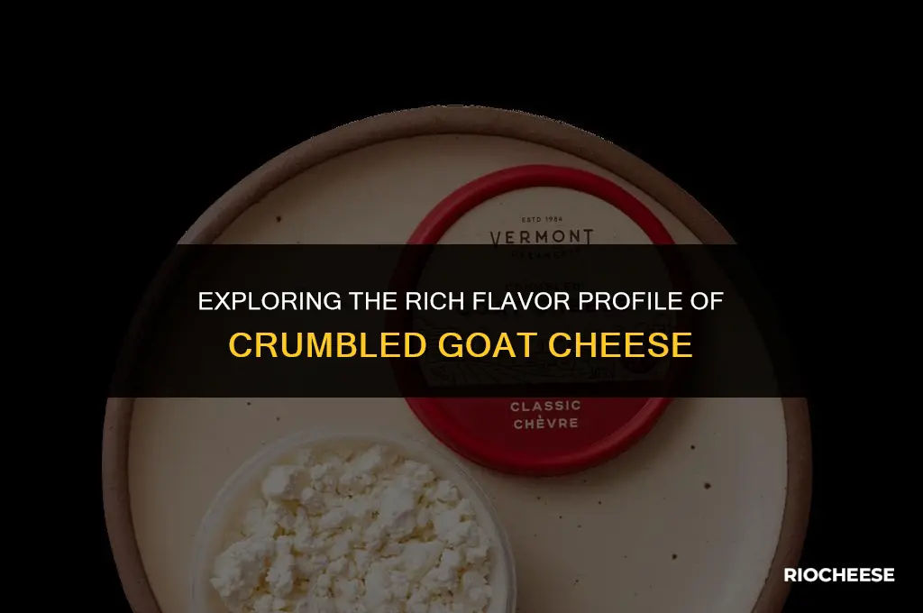 what does crumbled goat cheese taste like