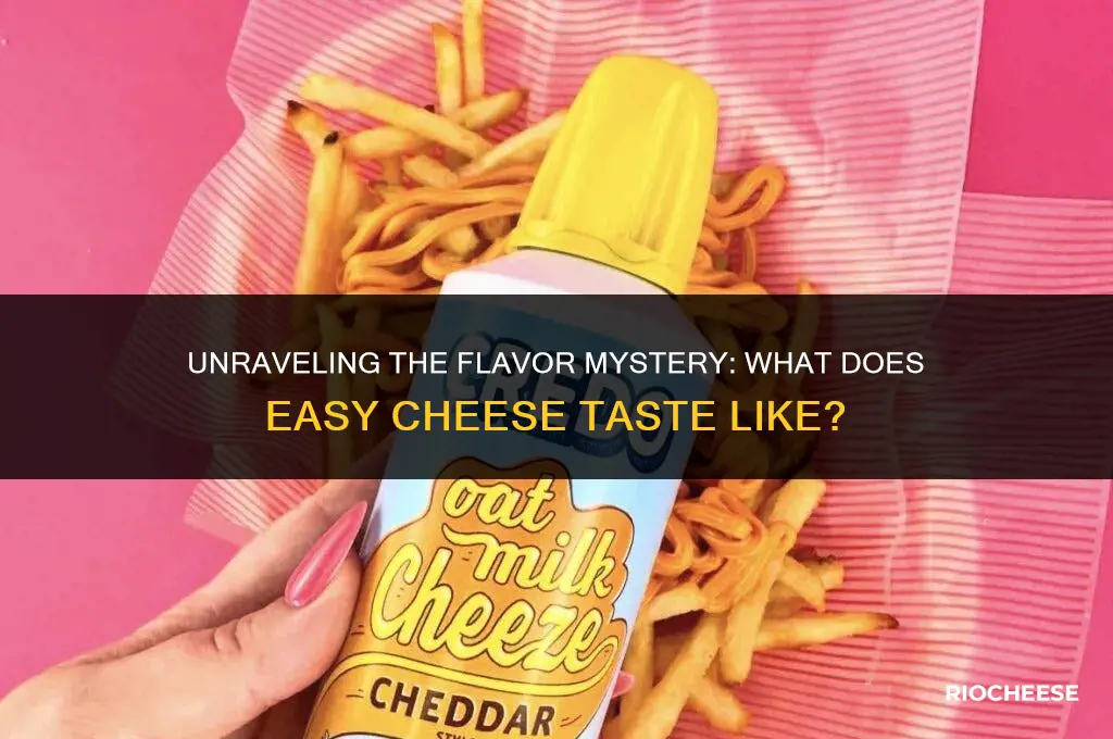 what does easy cheese taste like