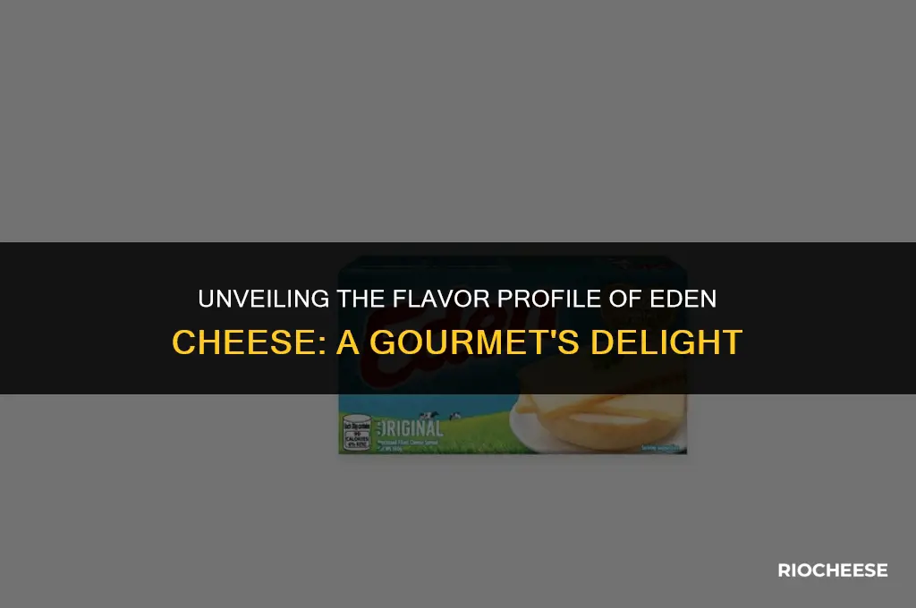 what does eden cheese taste like