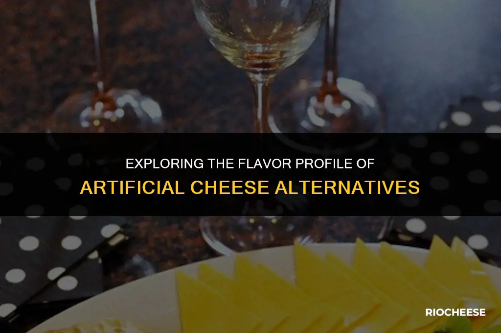 what does fake cheese taste like