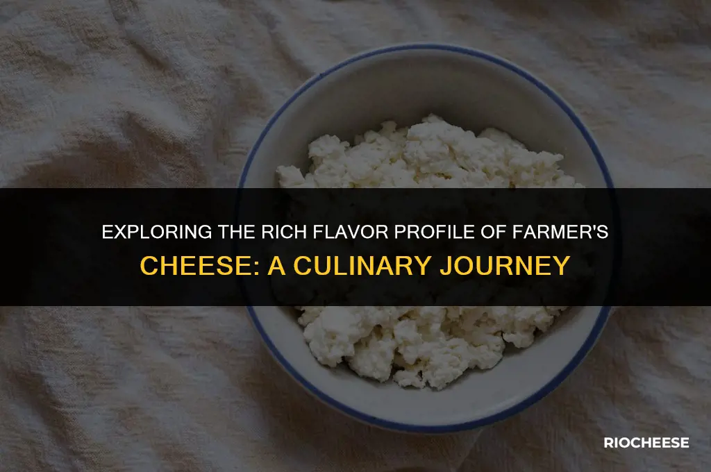 what does farmers cheese tast like