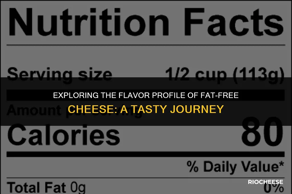 what does fat free cheese taste like