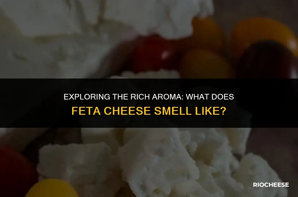 what does feta cheese semll like