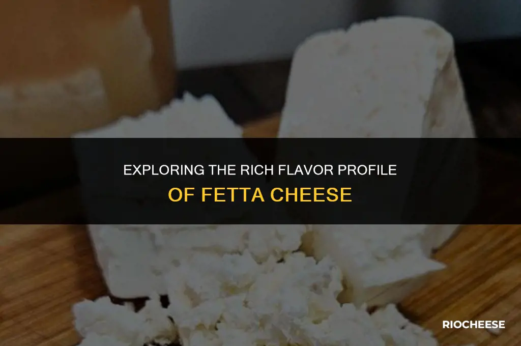 what does fetta cheese taste like