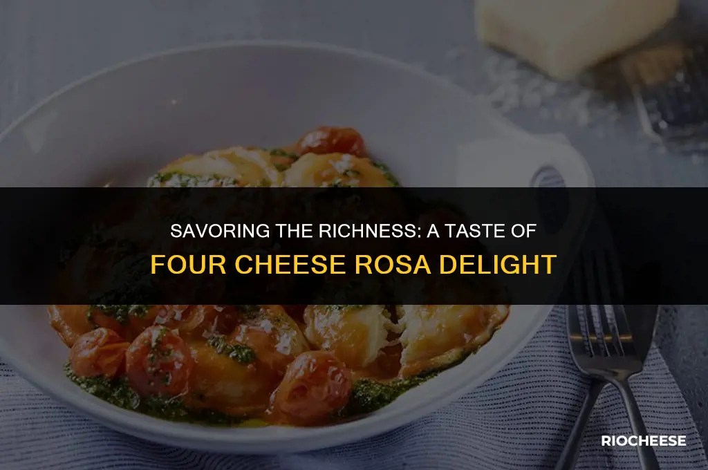what does four cheese rosa taste like
