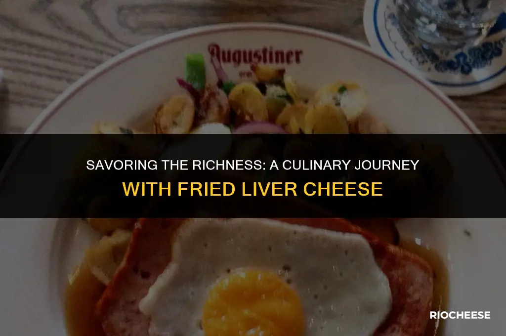 what does fried liver cheese taste like