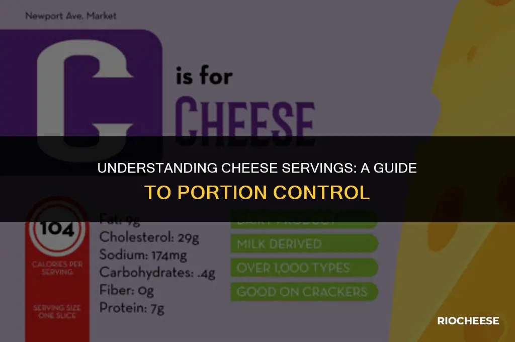 what is a serving of cheese