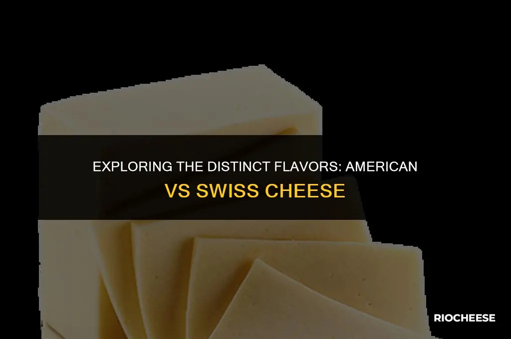 what is the difference between american cheese and swiss cheese