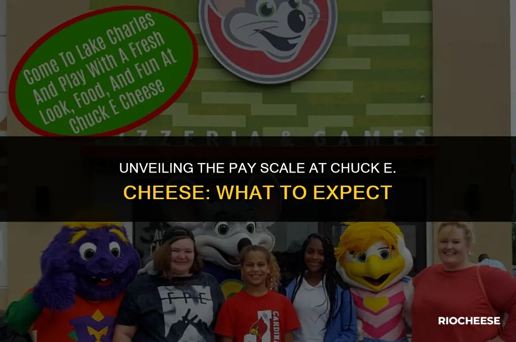 what is the pay at chuck e cheese