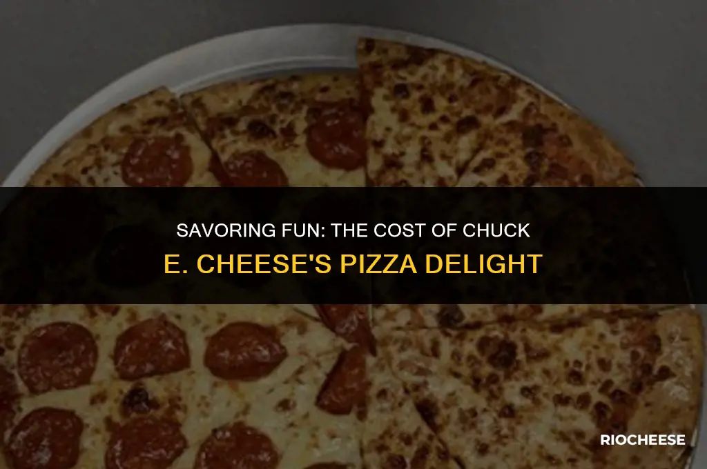 what is the price of chuck e cheese pizza