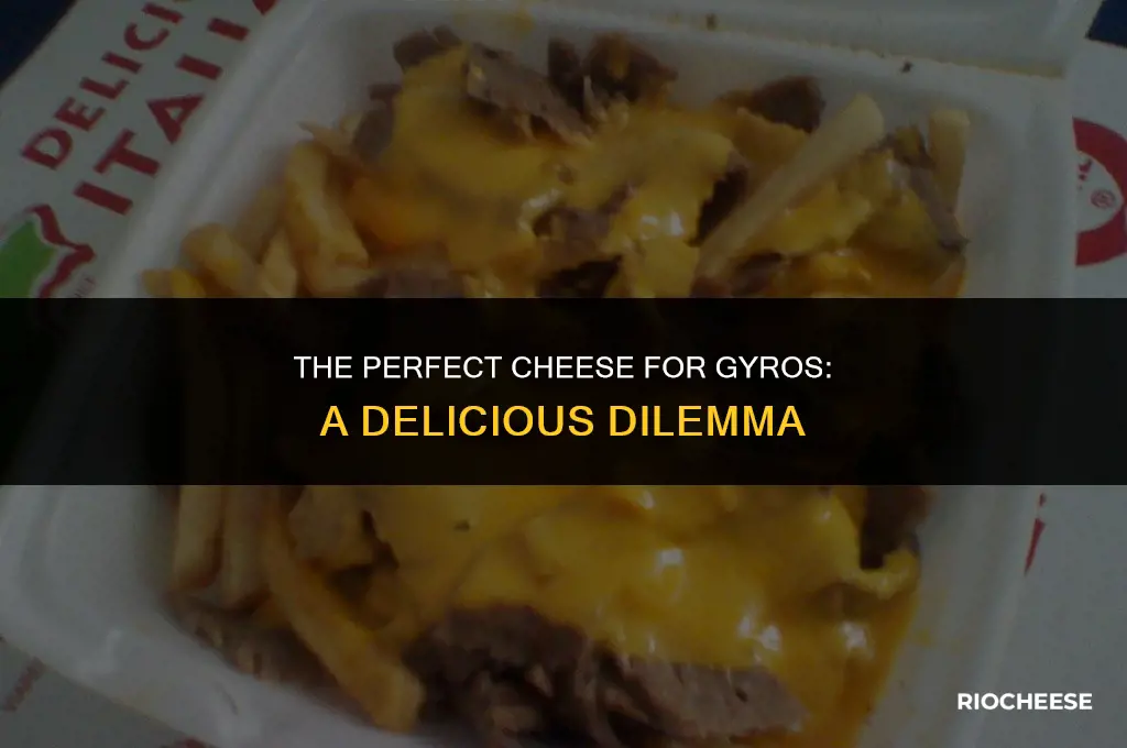 what kind of cheese goes on gyros