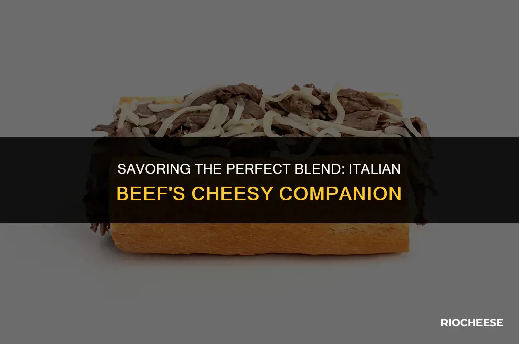 what kind of cheese goes on italian beef