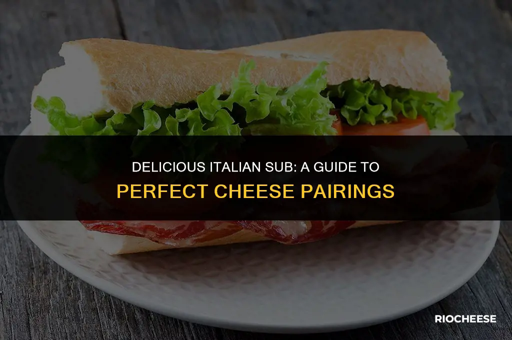 what kind of cheese goes on italian sub
