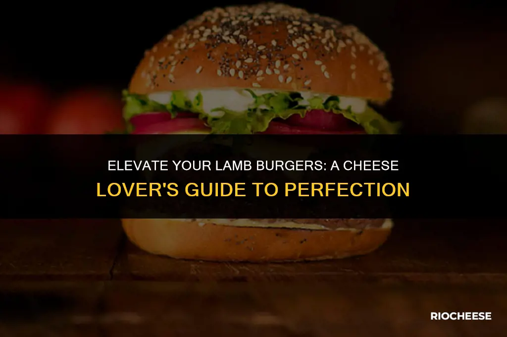 what kind of cheese goes on lamb burgers