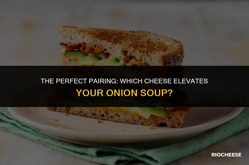 what kind of cheese goes on onion soup