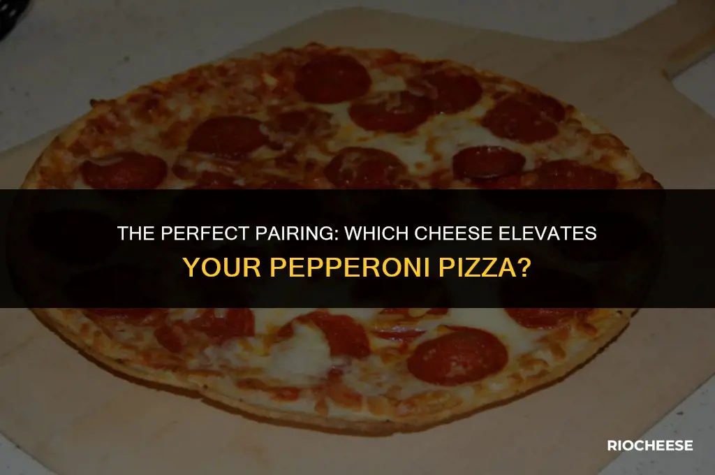 what kind of cheese goes on pepperoni pizza