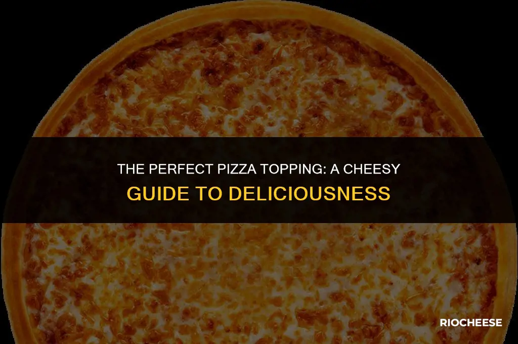 what kind of cheese goes on pizza toppings