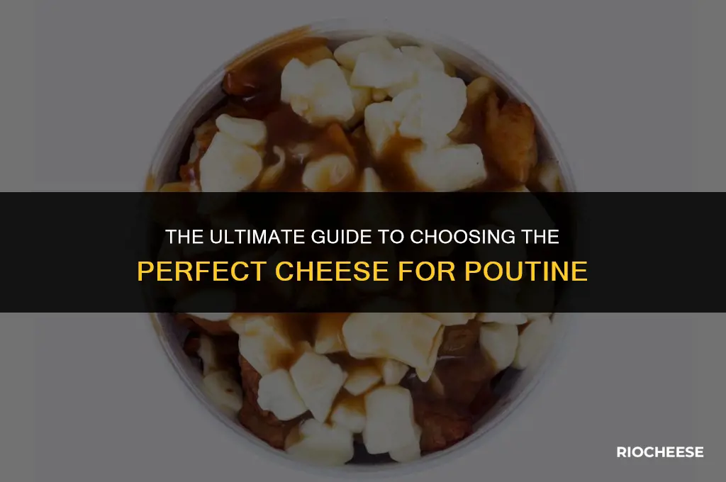 what kind of cheese goes on poutine