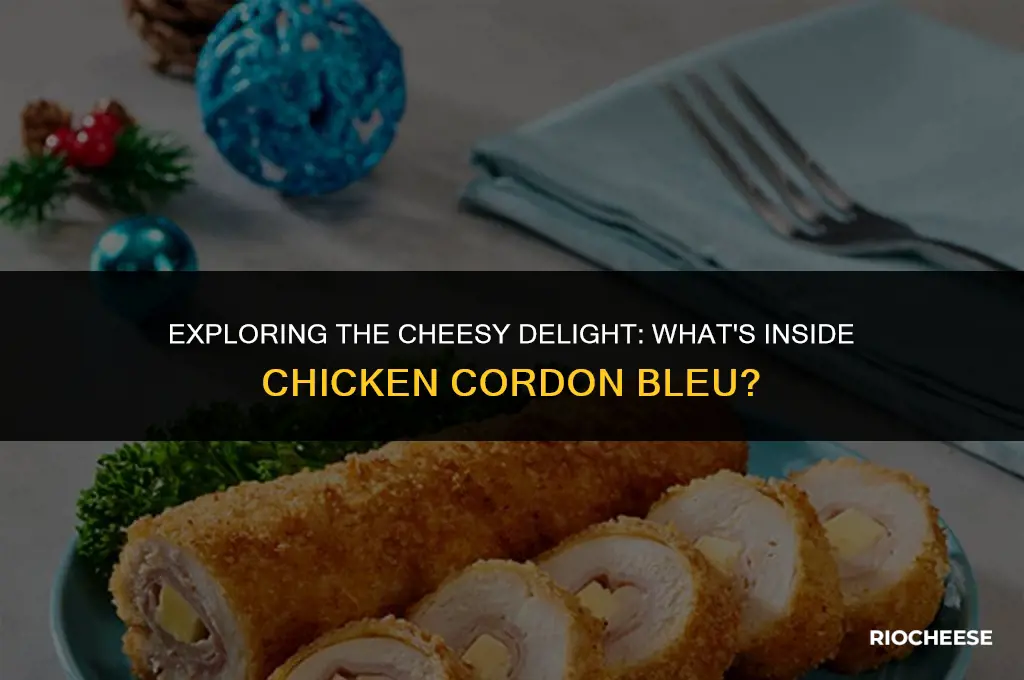 what kind of cheese is in chicken cordon bleu