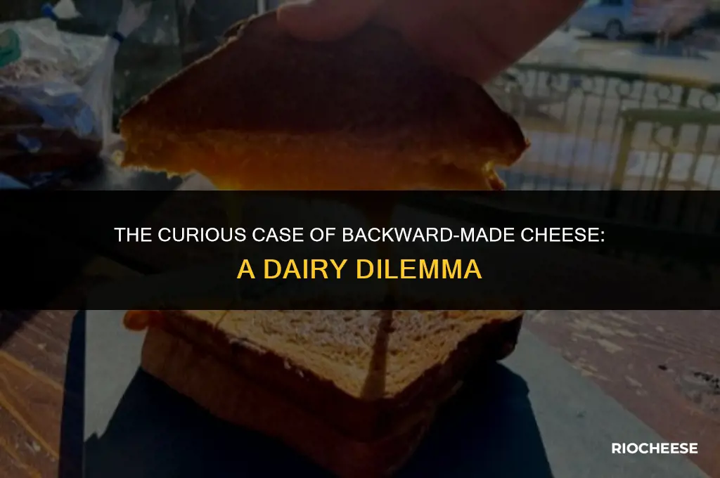 what kind of cheese is made backward