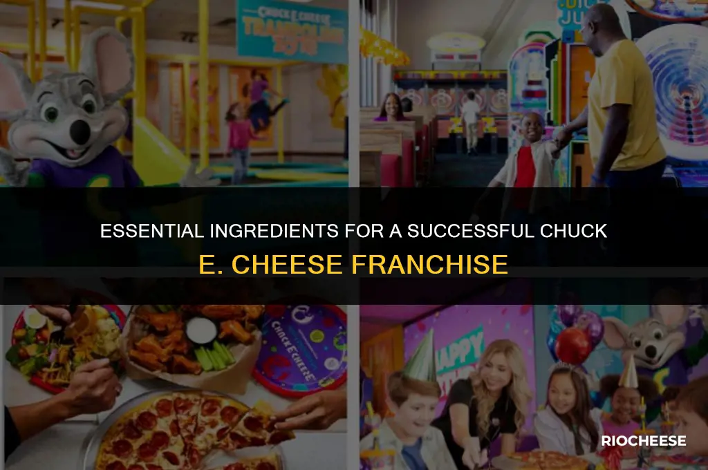 what needed for chuck e cheese franchise