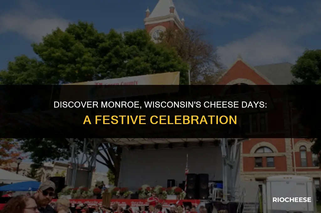 when is cheese days in monroe wisconsin