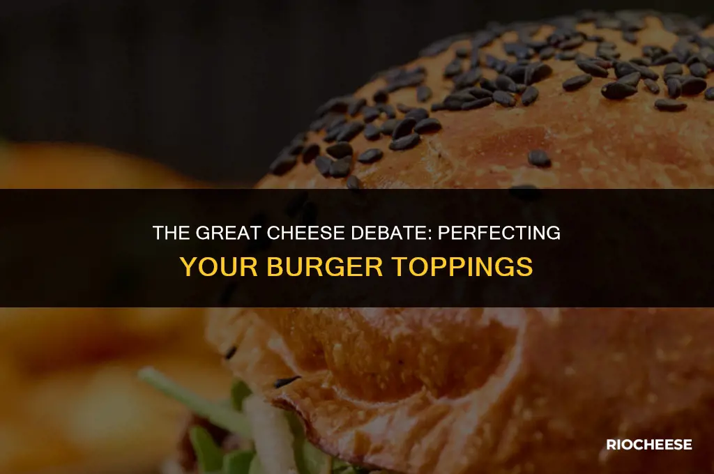 when to put cheese on burger