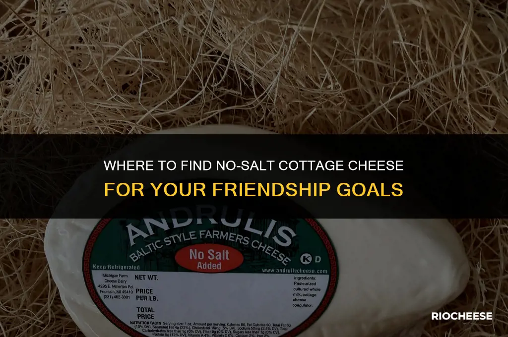 where to buy friendship no salt cottage cheese